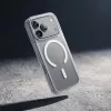 Capa Crong Matte Magnetic MagSafe para iPhone 18 Pro / 17 Pro, branca