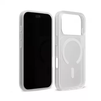 Capa Crong Matte Magnetic MagSafe para iPhone 18 Pro Max / 17 Pro Max, branca