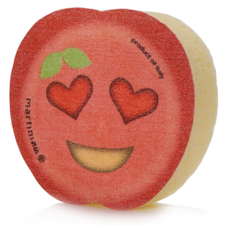 Esponja de banho Martini, design emoji de fruta, sortidas