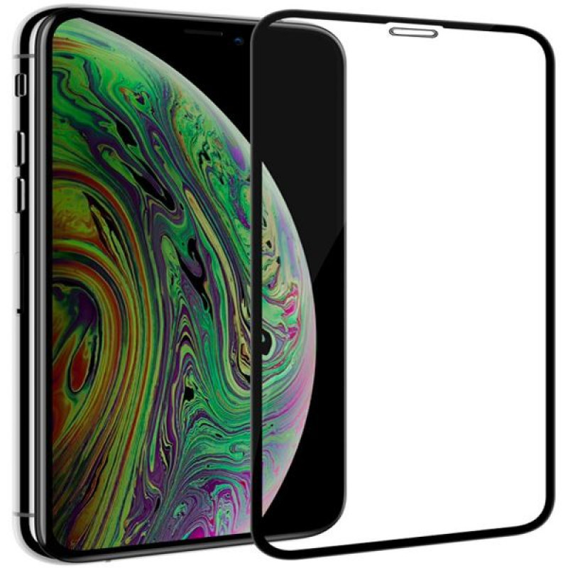 Película de vidro protetora 2.5D Full Cover antiestática Evelatus Anti-Blue em vidro temperado com filtro de luz azul para Apple iPhone X/XS/11 Pro (Japan Glue)