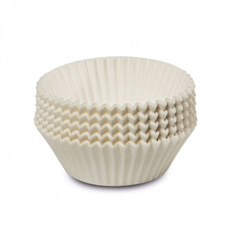 Forminhas de papel para muffins Guardini Easy Bake, 100 unid., branco, Ø7x3 cm