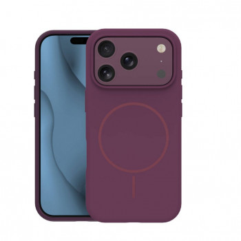 Capa TFO Silicone Thin Mag para iPhone 17 Pro Max / iPhone 18 Pro Max 6.9 polegadas, cereja-escuro