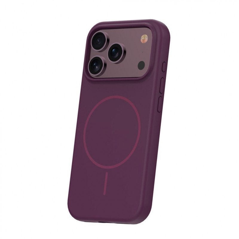 Capa TFO Silicone Thin Mag para iPhone 17 Pro Max / iPhone 18 Pro Max 6.9 polegadas, cereja-escuro