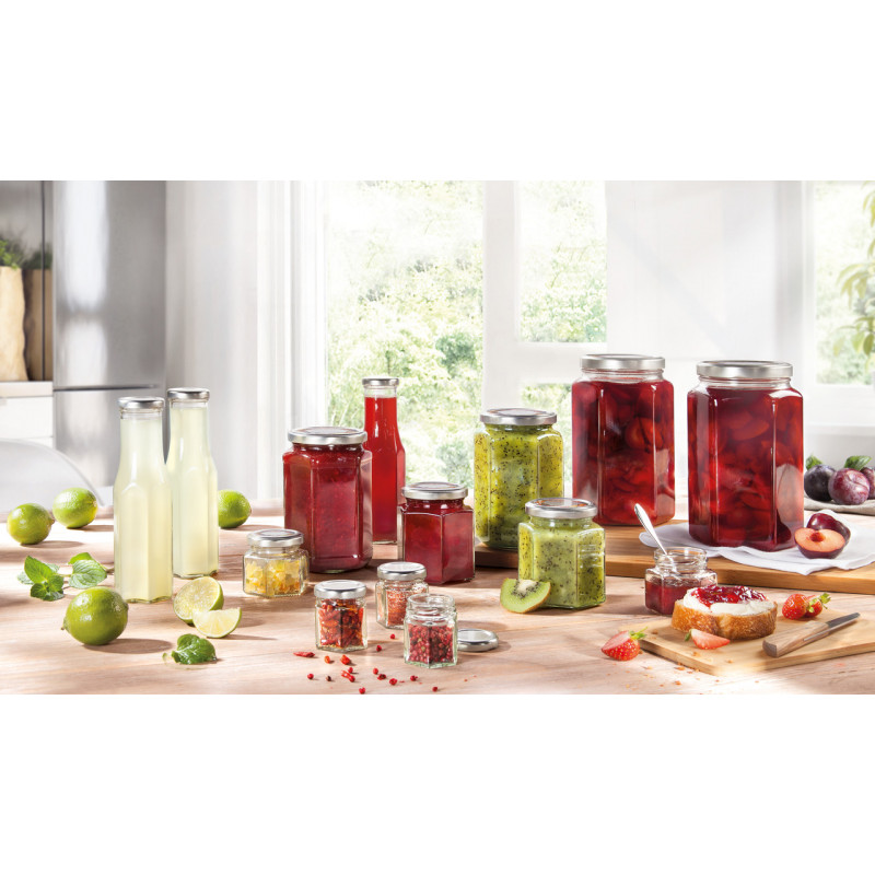 LEIFHEIT recipiente de vidro hexagonal, 47 ml