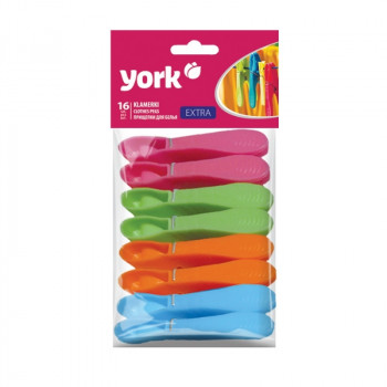 YORK molas de roupa EXTRA 16 unid.