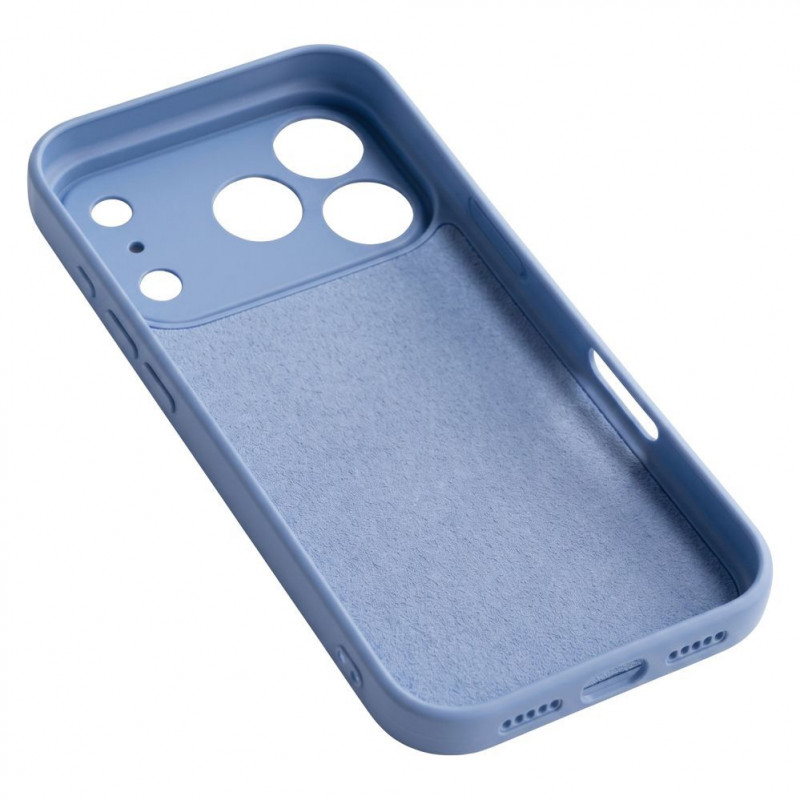 TFO capa de silicone para iPhone 17 Pro Max 6.9 / 18 Pro Max 6.9, azul-céu