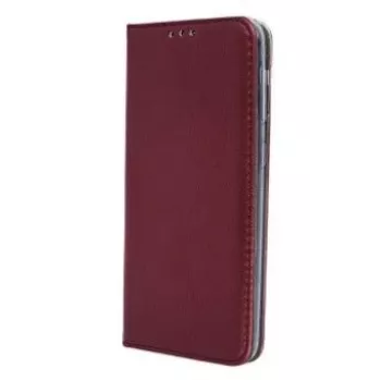 Capa magnética inteligente iLike para Xiaomi Redmi 12C / Redmi 11A, bordô