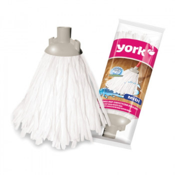 Mopa de cabeça sintética YORK MIDI branca