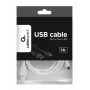 Gembird Cabo USB 2.0 A para Micro-USB B CCP-mUSB2-AMBM-6-W, 1,8 m, branco