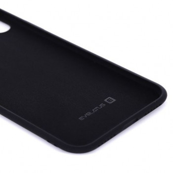 Evelatus Capa de silicone nano para Apple iPhone X/Xs Soft Touch TPU preto
