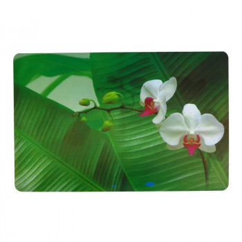 Asi Collection Base de refeição, 43,5 x 28 cm, padrão de orquídeas