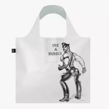Mala transparente LOQI Tom of Finland – Use a Rubber