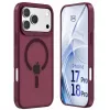 Capa MagCase 3mk Hardy Hazy para Apple iPhone 17 Pro / 18 Pro, bordô