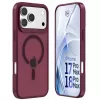 Capa MagCase 3mk Hardy Hazy para Apple iPhone 17 Pro Max / 18 Pro Max, bordô