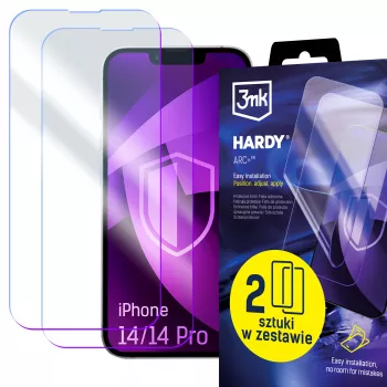 Película protetora de ecrã 3mk Hardy ARC+ 4 camadas para Apple iPhone 14/14 Pro