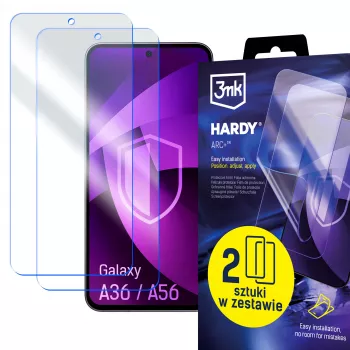 Película protetora de ecrã 3mk Hardy ARC+ de 4 camadas para Samsung Galaxy A36 / A56