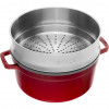 Assadeira redonda de ferro fundido Staub La Cocotte 5,25 l (40510-601-0)