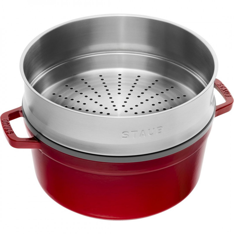 Assadeira redonda de ferro fundido Staub La Cocotte 5,25 l (40510-601-0)