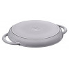 Grelhador redondo de ferro fundido com duas pegas STAUB 40509-522-0 - grafite 26 cm
