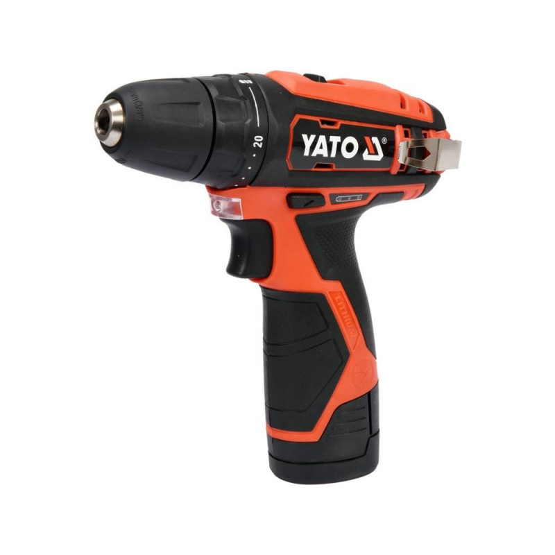 Berbequim aparafusador sem fios YATO YT-82901, 12 V, 30 Nm, 1 x 2,0 Ah Li-Ion