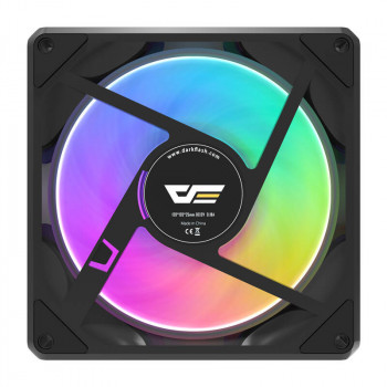 Ventoinha de caixa Darkflash Gauss G24 120 mm ARGB PWM, preto
