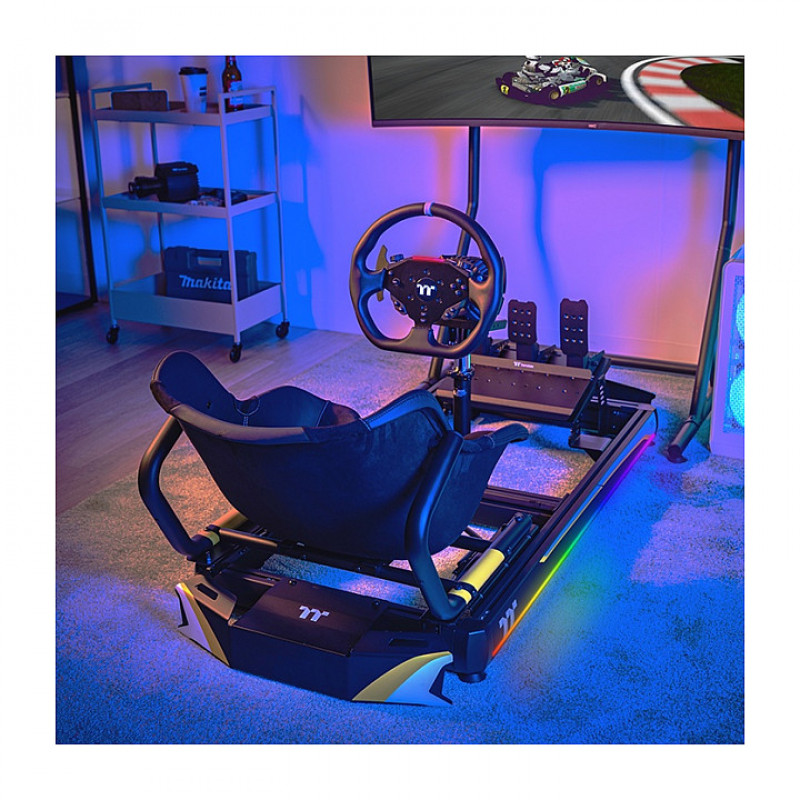 Cockpit de simulador de corrida de kart Thermaltake GK500, preto