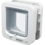 Porta para gatos Segula 70935, plástico, pilha, 220 mm, branco