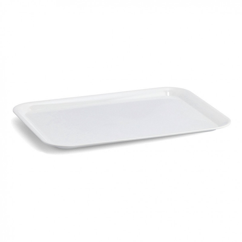 Zeller 26693 tabuleiro de melamina, melamina, branco, 24 x 18 cm