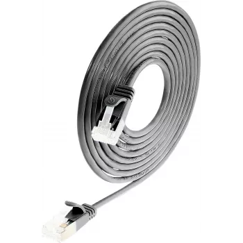 Cabo de rede Slim Cat6a U/FTP Wirewin RJ45, 5 m, preto