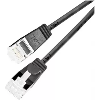 Cabo de rede Slim Cat6a U/FTP Wirewin RJ45, 5 m, preto
