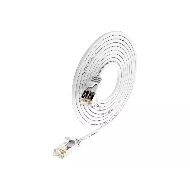 Cabo de rede Slim Cat6 U/FTP Wirewin RJ45, 7,5 m, branco
