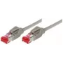 Cabo de rede Cat6 S/FTP Dätwyler RJ45, 5 m, cinzento