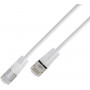 Cabo de rede leve SLIM Cat6a U/UTP Wirewin, 10 Gigabit, 7,5 m, fichas transparentes (SLIM-L-UU-K6A-TL 7.5 WT)