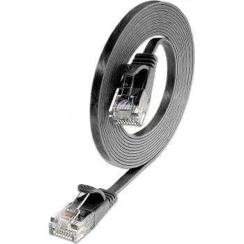 Cabo de rede Slim Cat6 U/UTP Wirewin RJ45, 0,1 m, preto