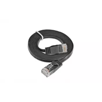 Cabo de rede Slim Cat6 U/UTP Wirewin RJ45, 0,1 m, preto
