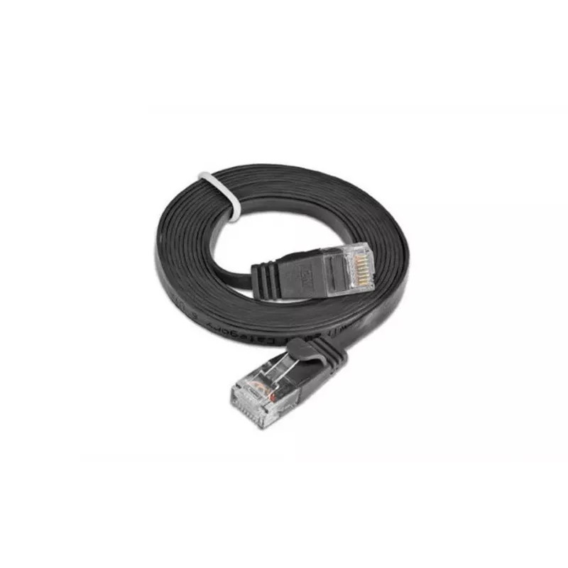 Cabo de rede Slim Cat6 U/UTP Wirewin RJ45, 0,1 m, preto