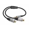 celexon adaptador de áudio Professional jack estéreo para 2x RCA M/F