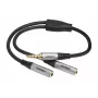 celexon adaptador de áudio Professional jack estéreo para 2x M/F