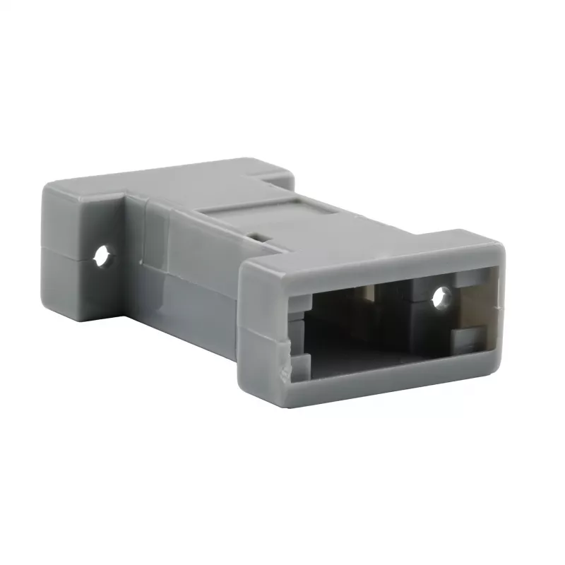 EFB Elektronik caixa de plástico vazia 09-09 polos, cinzento
