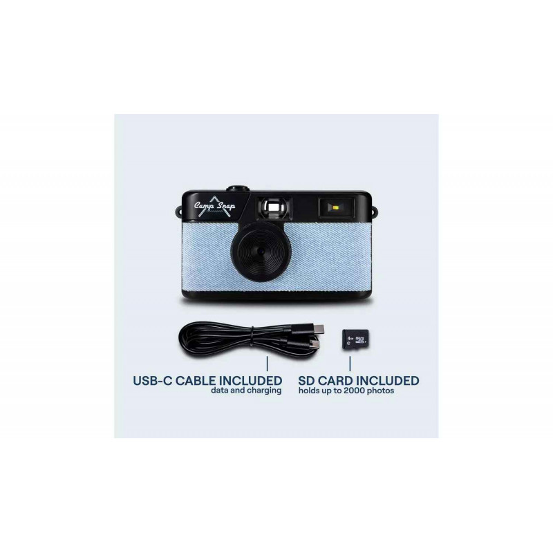 Camp Snap câmara digital CS-V105-DN-WW Denim, Blue Jeans/preto
