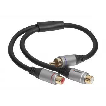 Adaptador de áudio celexon RCA para 2x M/F, Professional Line