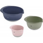 Emsa conjunto de taças de mistura colorido Prep & Bake 3 peças