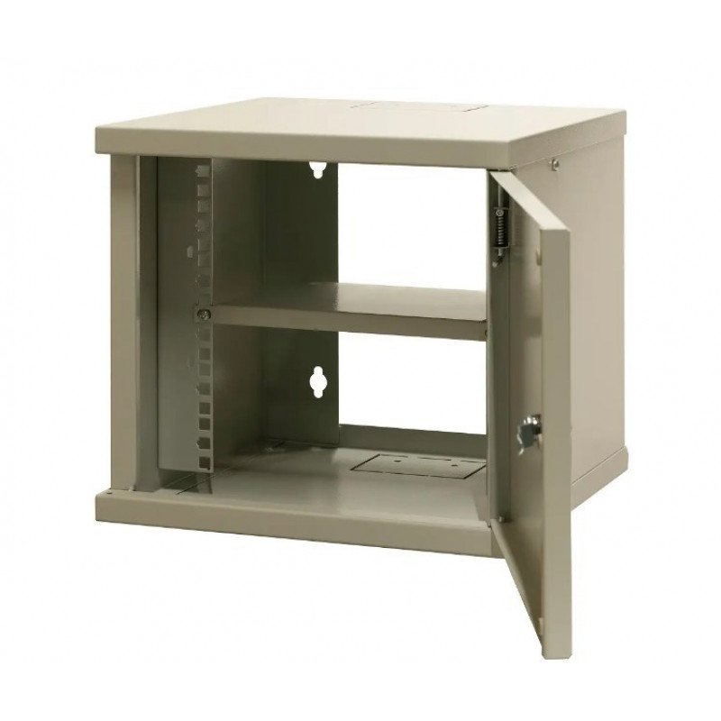 Armário de parede Emiter EMITERNET 10 polegadas 6U de uma peça, porta de chapa, 315 x 310 x 330 mm (EM/SOHO-B-6U)