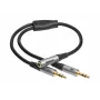 Adaptador de áudio celexon Professional 2x jack estéreo, M/F