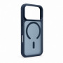 Capa MagSafe 2 em 1 Evelatus Silver-Shield Skin Feel para Apple iPhone 18 Pro Max, azul-marinho