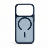 Capa MagSafe 2 em 1 Evelatus Silver-Shield Skin Feel para Apple iPhone 18 Pro Max, azul-marinho
