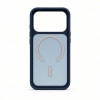 Capa MagSafe 2 em 1 Evelatus Silver-Shield Skin Feel para Apple iPhone 18 Pro, azul-marinho