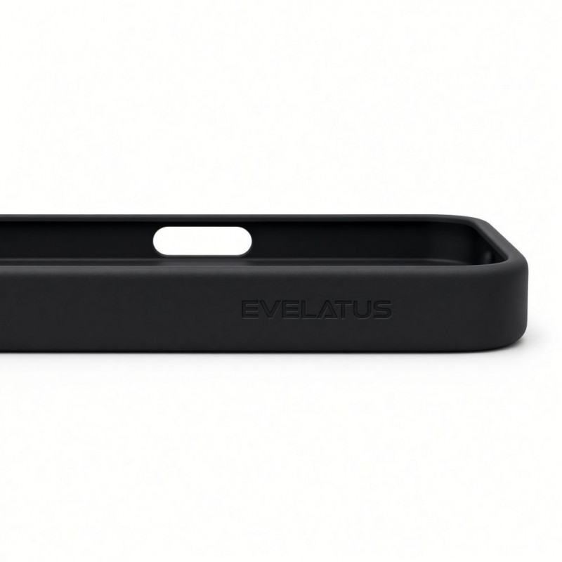 Capa MagSafe 2 em 1 Evelatus Silver-Shield Skin Feel para Apple iPhone 18 Pro, preto