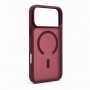 Capa MagSafe 2 em 1 Evelatus Silver-Shield Skin Feel para Apple iPhone 18 Pro Max, bordeaux