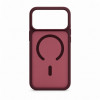 Capa MagSafe 2 em 1 Evelatus Silver-Shield Skin Feel para Apple iPhone 18 Pro Max, bordeaux